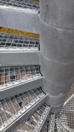 Spindeltreppen-Stufen als Einlegestufen mit Sicher